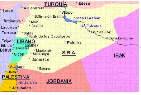Entre El Jord n Y El E frates Mapa De Siria Entre El Jord n Y El E frates Mapa De Siria